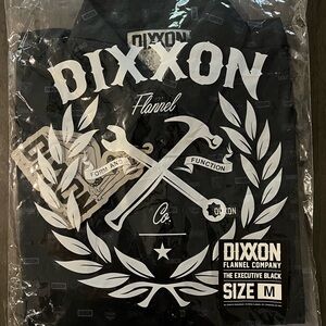 DIXXON FLANNEL - EXECUTIVE BLACK S/S Party Shirt - Men's Medium